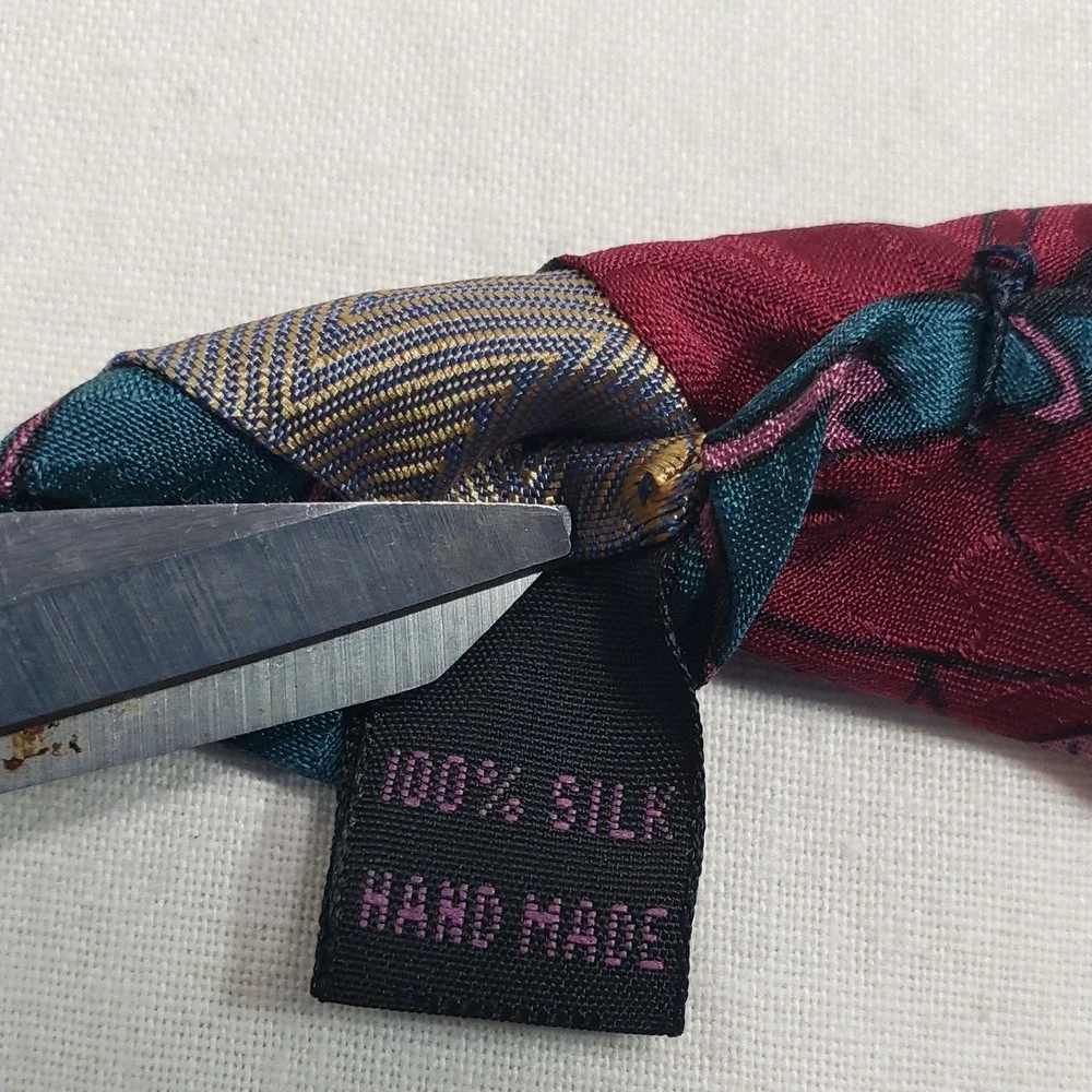 Carlo Palazzi Mens Studio Silk Tie‎ OS Multicolor Art Scene Graphic